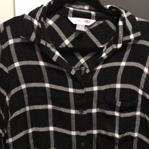 Old Navy plaid button down tunic